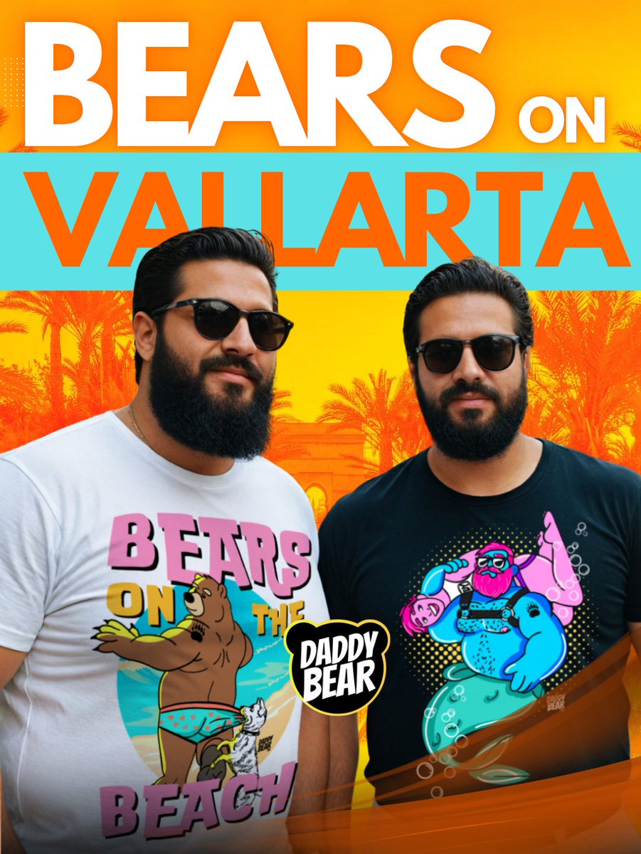 daddybearmx's tweet photo. ¿Listos para invadir Vallarta? 🐻🌴 Llegó BEARS ON VALLARTA ¡Prepárate para rugir y marcar territorio en la semana de los osos!
🐻 YA DISPONIBLES en https://t.co/WrpNvkNw69
📦 Envíos a todo 🇲🇽

#beefdip #beefdip2025 #BearsOnVallarta #bearsgay #bearmex #bearmexicogay #ososmexico https://t.co/6Kh2vZFBpu