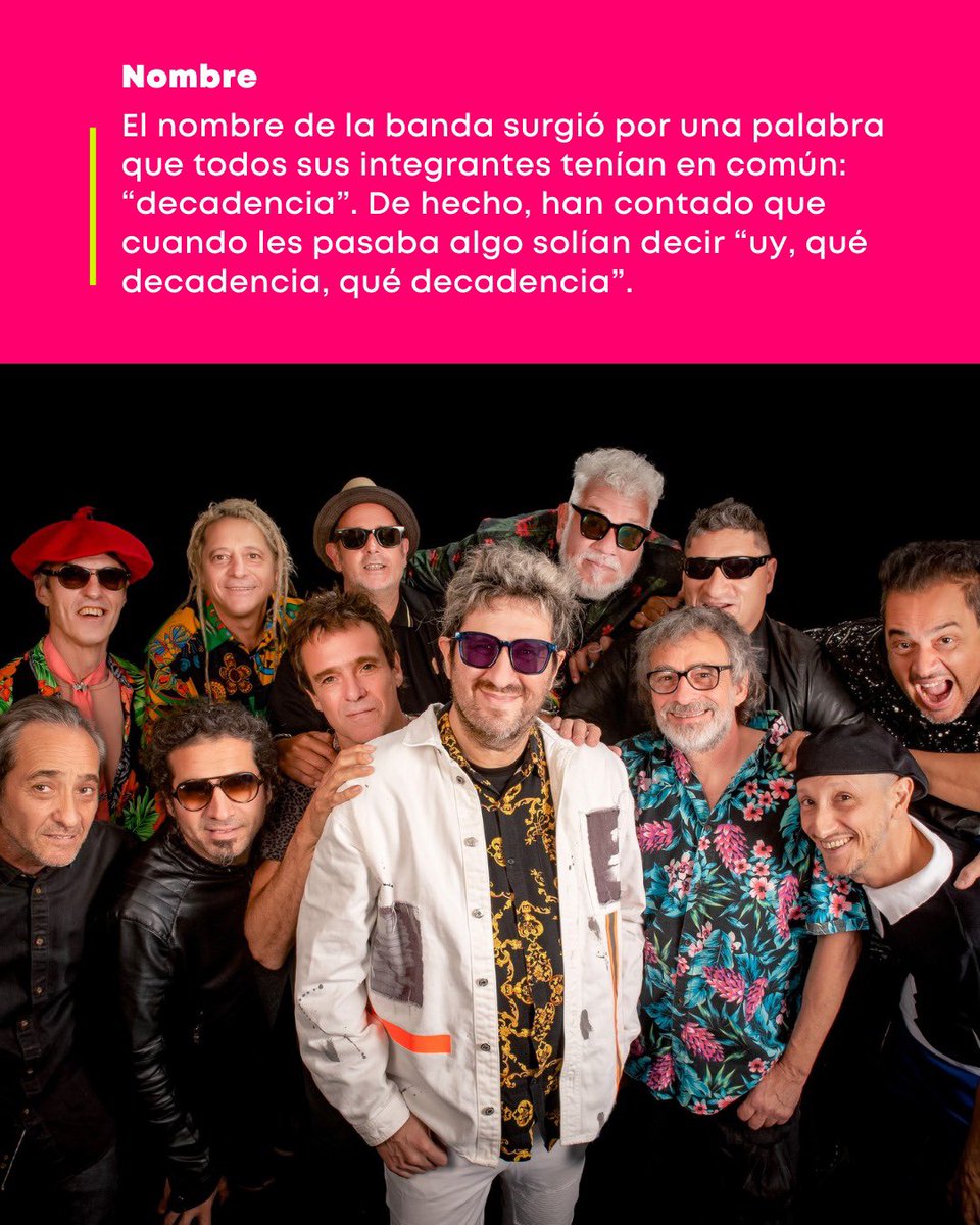 trecepy's tweet photo. 🎶 Y A MÍ ME VUELVE LOCO TU FORMA DE SER 🎶
🤩 Los @autenticosdecadentes estarán presentes en el #FLASHBACKFEST en San Bernardino y por eso te dejamos algunos datos que quizás no sabías sobre la banda.
🏟 Anfiteatro José A. Flores
🗓31/ENERO
🎟Adquirí tus entradas en @ticketeapy
✨ @g5pro
#Trece #SiempreConectados
#Música #LosAutenticosDecadentes #FlashbackFEST
📷: autenticosdecadentes | Spotify | La Tercera