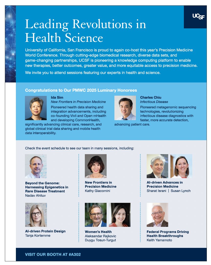 UCSF Bakar Computational Health Sciences Institute (@ucsf_bchsi) on Twitter photo Join us at <a href="/PMWCintl/">Precision Medicine World Conference</a> Feb. 5-7, 2025 - AI Advances in Precision Medicine, awardees, <a href="/UCSF/">UC San Francisco</a> speakers, more! pmwcintl.com/program <a href="/Idasim/">Ida Sim</a> <a href="/cychiu98/">Charles Chiu</a> <a href="/SharatIsrani/">Sharat Israni</a> <a href="/Aleks_Rajkovic/">Aleksandar Rajkovic</a> <a href="/ucsfpharmacy/">UCSF School of Pharmacy</a> #PMWC2025 Join us at <a href="/PMWCintl/">Precision Medicine World Conference</a> Feb. 5-7, 2025 - AI Advances in Precision Medicine, awardees, <a href="/UCSF/">UC San Francisco</a> speakers, more! pmwcintl.com/program <a href="/Idasim/">Ida Sim</a> <a href="/cychiu98/">Charles Chiu</a> <a href="/SharatIsrani/">Sharat Israni</a> <a href="/Aleks_Rajkovic/">Aleksandar Rajkovic</a> <a href="/ucsfpharmacy/">UCSF School of Pharmacy</a> #PMWC2025