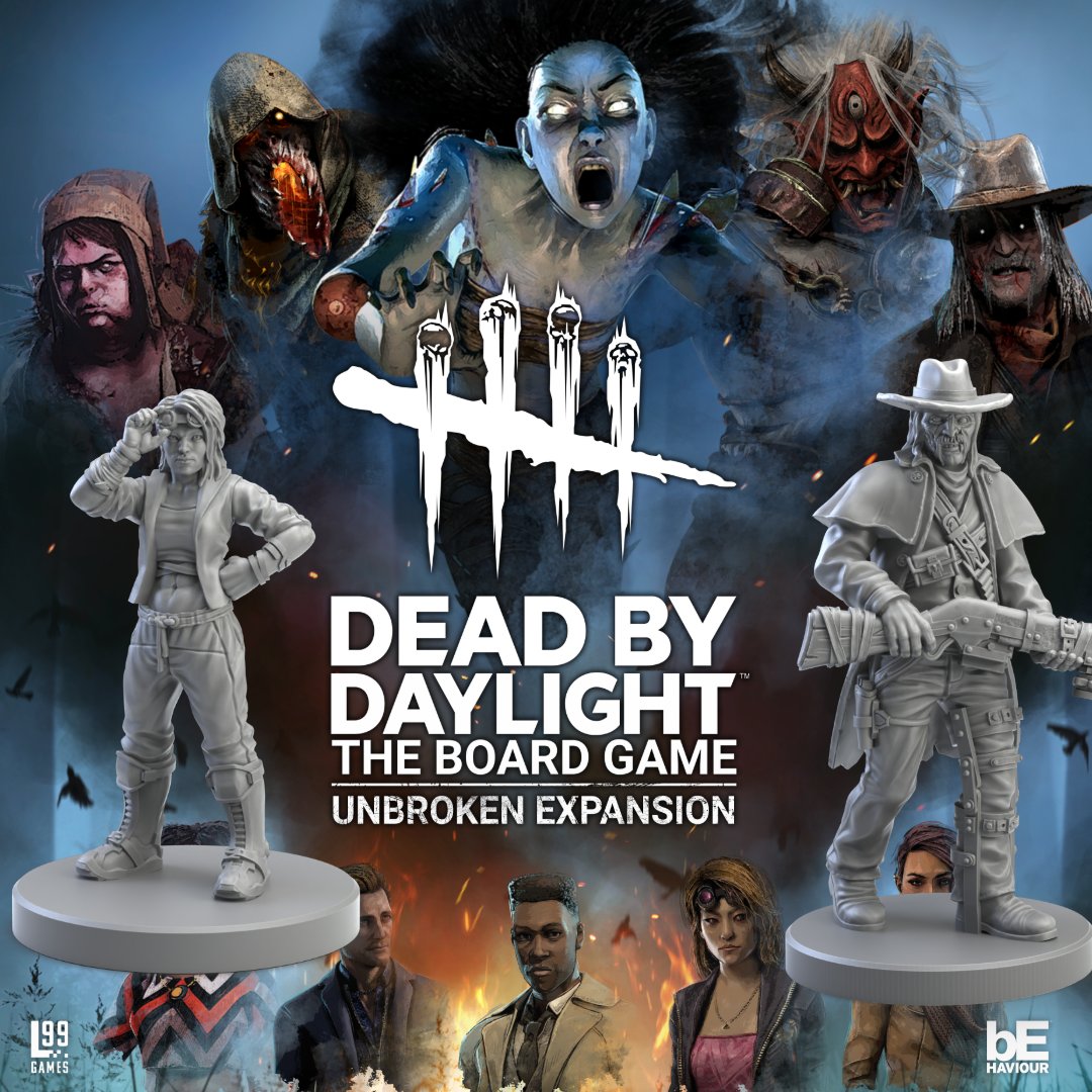 Level99Games's tweet photo. The Dead by Daylight: Unbroken, Gatekeeper, and Deluxe Upgrade Kit are all shipping to preorders and now available!  If you haven't gotten these incredible expansions with all-new Killers and Survivors, order today!

https://t.co/tAqPsczlbM https://t.co/KdYzhKdOuE