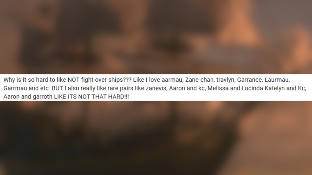 zaneromaeve's tweet photo. Confession #227 | ✨

Ship wars https://t.co/UxmWFCNjom