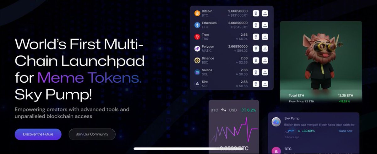skypump_fun's tweet photo. 🚨 Update on our new website launch! 🚨

We're putting the final touches to ensure everything is perfect for you. 🌟 

Going live VERY soon! 👀

Here’s a sneak peek at what’s coming 🔥 https://t.co/YAXSjL3ukS