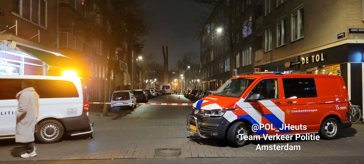 Gaslek op de Iepenweg in Amsterdam