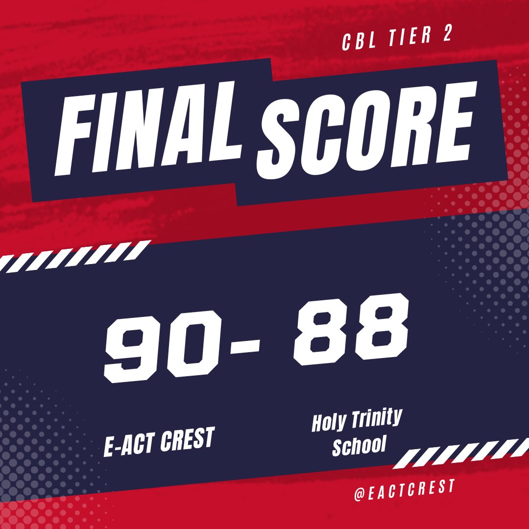 E-ACT Crest Academy (@eactcrest) on Twitter photo Fantastic tight fought win today. Well done Coach <a href="/kelsondickson/">Kelson Dickson</a> and the team!
We really felt the togetherness 🏀🏀
<a href="/EducationEACT/">E-ACT</a> <a href="/bballengland/">Basketball England 🥇🥈</a> Fantastic tight fought win today. Well done Coach <a href="/kelsondickson/">Kelson Dickson</a> and the team!
We really felt the togetherness 🏀🏀
<a href="/EducationEACT/">E-ACT</a> <a href="/bballengland/">Basketball England 🥇🥈</a>