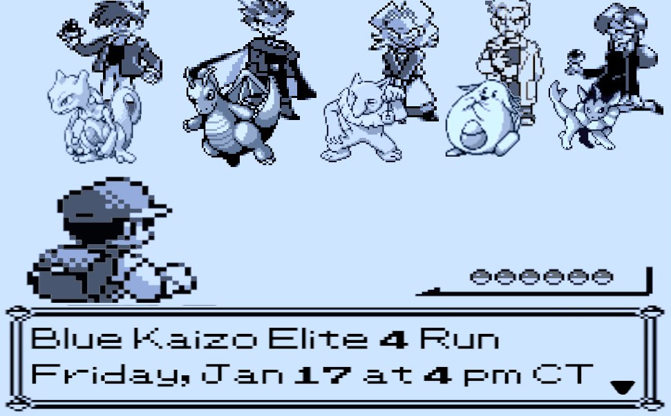Littleroot Lessons Podcast (@lrlessons) on Twitter photo Special announcement!! <a href="/mrmissouri25/">Carter Noble</a> is streaming his Blue Kaizo E4 run this Friday at 4PM Central (5PM Eastern) on his twitch channel!
twitch.tv/mrmissouri25 Special announcement!! <a href="/mrmissouri25/">Carter Noble</a> is streaming his Blue Kaizo E4 run this Friday at 4PM Central (5PM Eastern) on his twitch channel!
twitch.tv/mrmissouri25