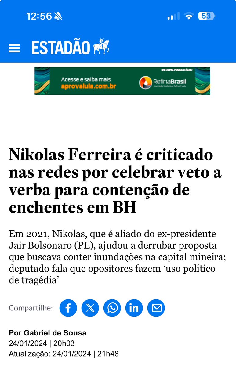 vitorcruzz1's tweet image. É a favor da escala 6x1, votou para continuar imposto sobre a cesta básica, votou pra taxar as compras da shein, não destinou verbas para MG para calamidade pública e hoje está com 50 cidades embaixo de água.