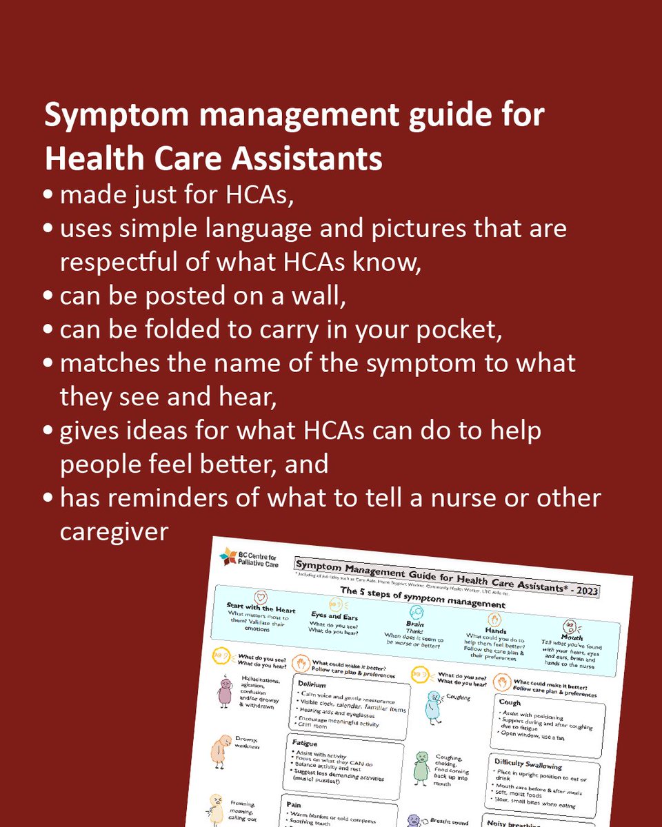 BCC4PC's tweet photo. This tool can be carried in your pocket or used as a poster and gives ideas for what HCAs can do to help people feel better: https://t.co/aCiHbnt7h8
Always follow the person’s care plan and tell a nurse or other caregiver what you have seen, heard, and done to try and help. https://t.co/8jB01xpIbx