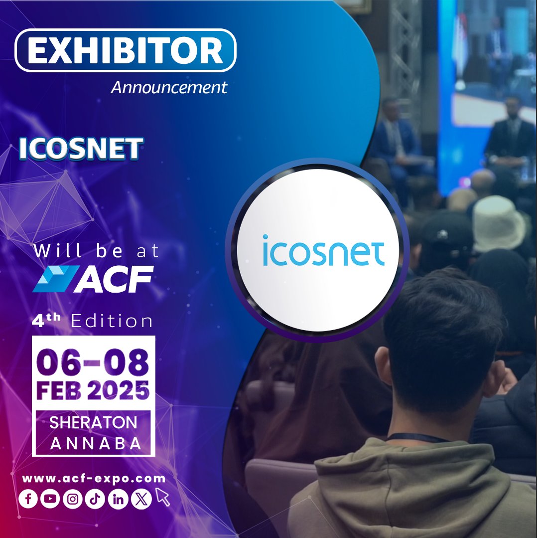 ACF_expo's tweet photo. #Icosnet will be at #ACF 4th Edition https://t.co/U5AdkAA72P