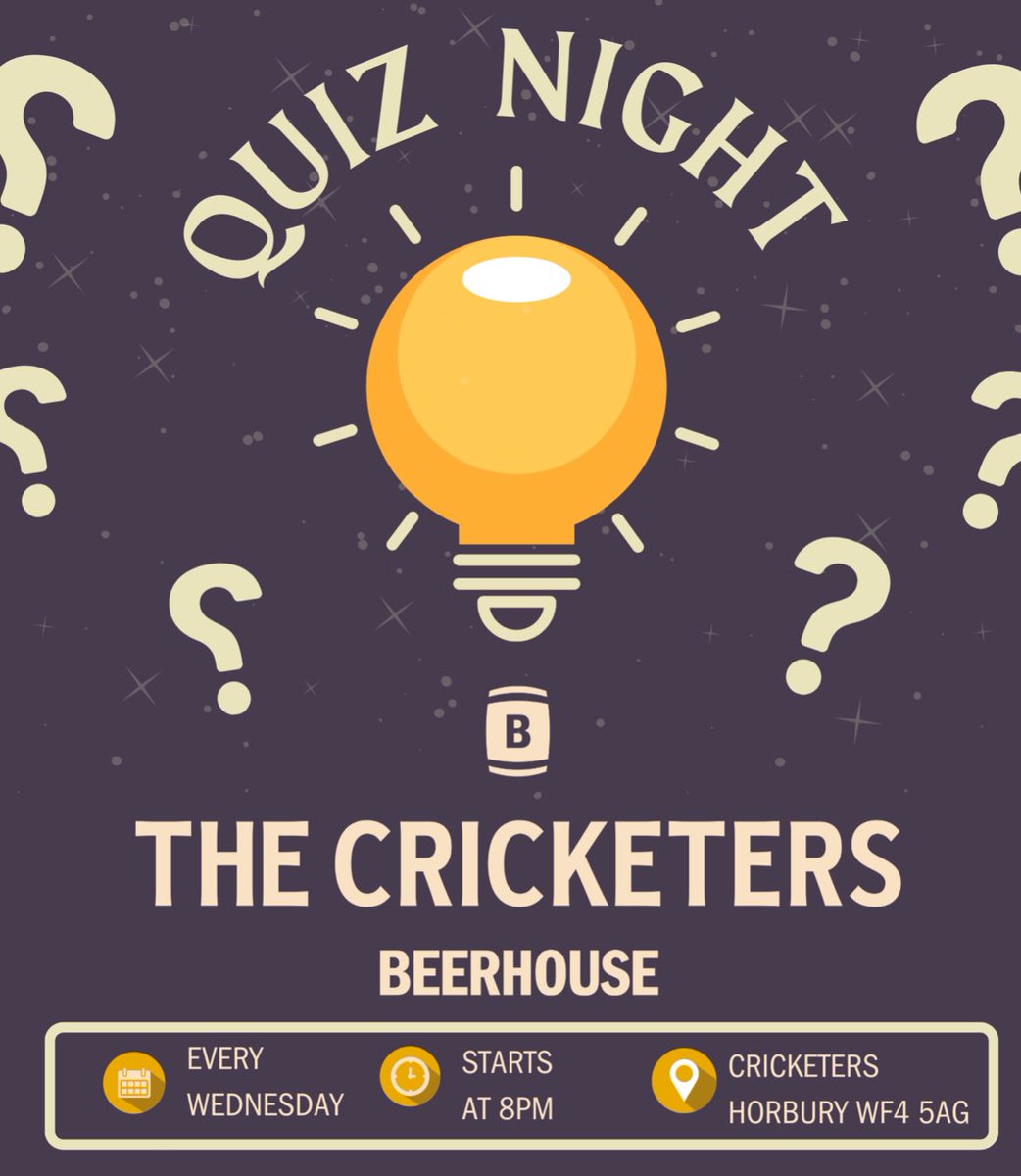 Tonight! 8pm! Quiz Night!!