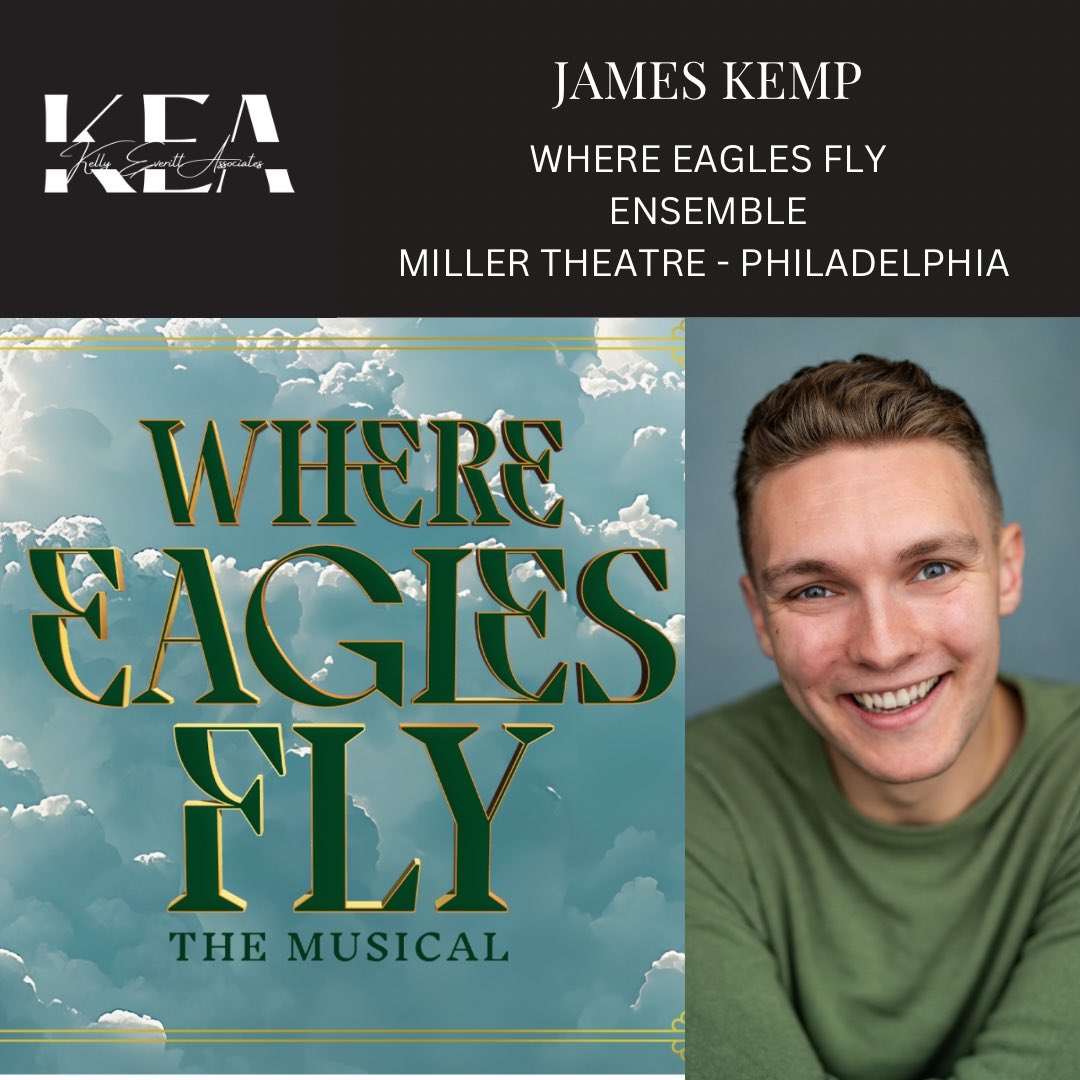 Kelly Everitt Associates (@keleassociates) on Twitter photo Delighted for our JAMES KEMP who will be joining the ensemble of WHERE EAGLES FLY at the Miller Theatre in Philadelphia, USA! ❤️
<a href="/JamesKempvtp/">James Kemp</a> Delighted for our JAMES KEMP who will be joining the ensemble of WHERE EAGLES FLY at the Miller Theatre in Philadelphia, USA! ❤️
<a href="/JamesKempvtp/">James Kemp</a>
