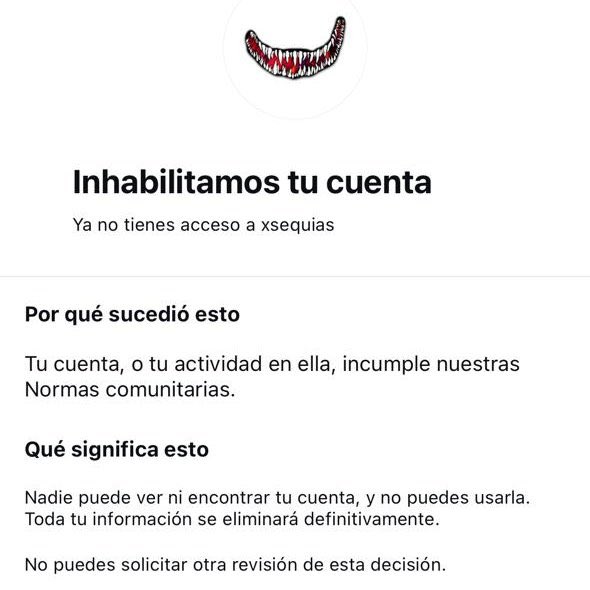 Xsequias's tweet photo. Faltan 3 días para cumplir un mes desde que Meta suspendió de manera masiva cuentas en Instagram y Facebook (a algunos whatsapp).

De momento no hay mucha información de si nos la van a devolver en algún punto, así que solo queda esperar a ver qué sucede el 18.

#MetaResponde https://t.co/Dra35m4UAq