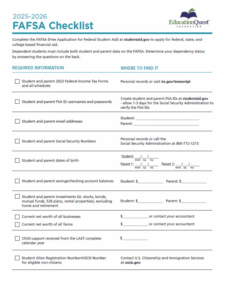 ❄️FAFSA Winter Festival❄️

Join our experts so they can help you and your family fill out the FAFSA. 

Create your FSA ID: STUDENTAID.GOV/FSA-ID/CREATE-…
RSVP:  forms.gle/qDHWt5uBYydHWw…