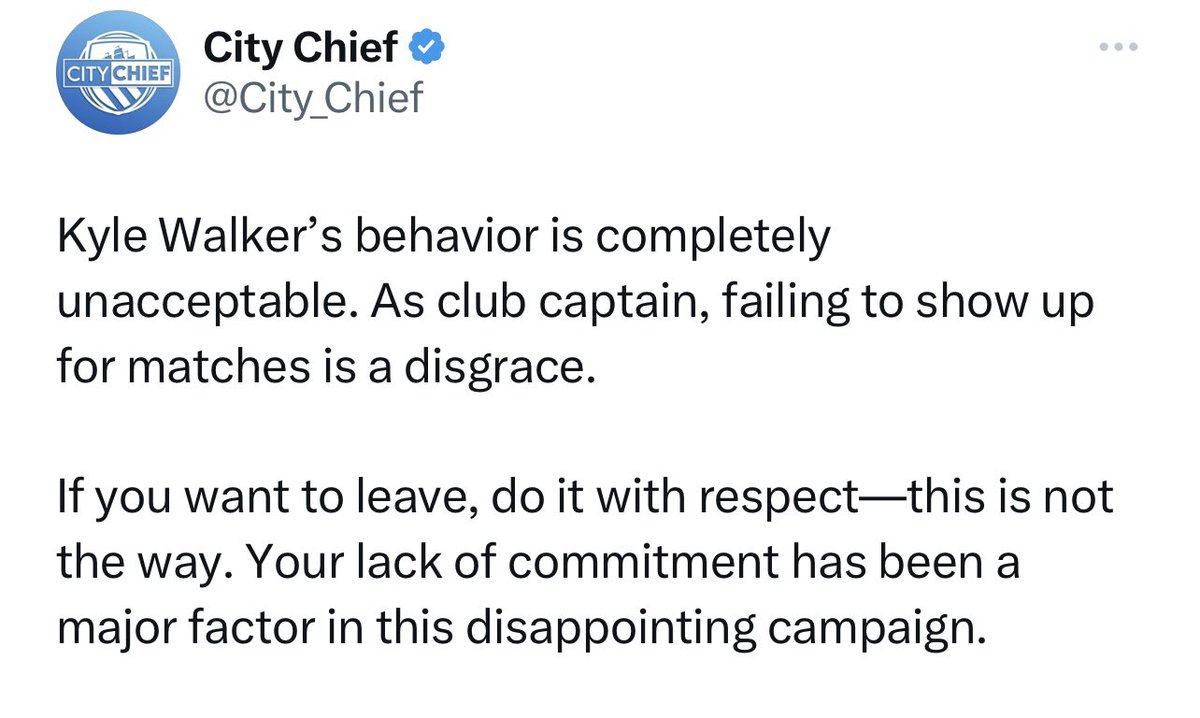 City Chief tweet media
