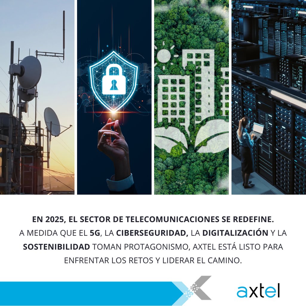 💡 En Axtel diseñamos soluciones para que las empresas enfrenten los retos del futuro: desde aprovechar el 5G hasta garantizar una operación segura y sostenible

👉 Da el siguiente paso hacia un futuro conectado con Axtel
#Axtel #Telecomunicaciones2025 #TecnologíaQueConectaTuVida