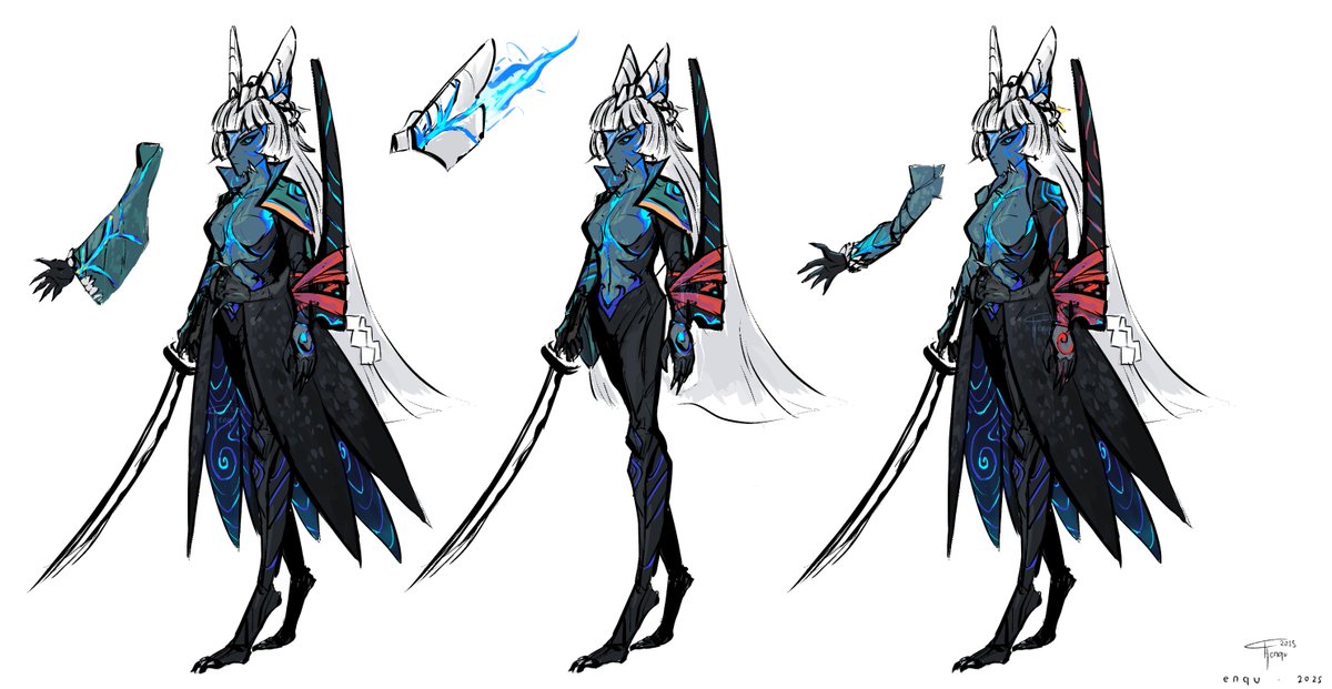 InsideTSC's tweet image. concept art for Miyabi's Devil Trigger

#zzzero #DMC  #Miyabi