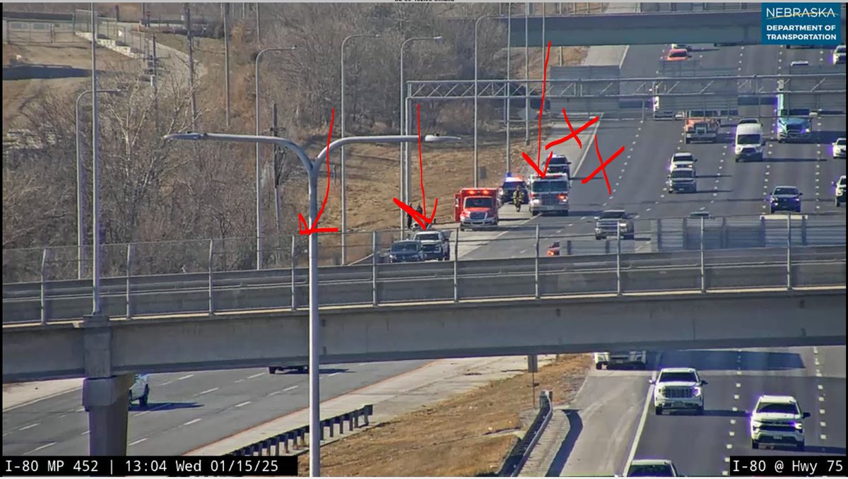 #Omaha Crash I-80 EB @ 36th St Right Lane is BLOCKED . Keep left in area.
