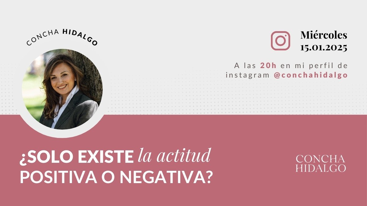 conchacoach's tweet photo. ¿Sabías que la actitud es algo más que positiva o negativa? Hoy hablo de los tipos de actitud que puedes tomar ante una situación, cómo influyen en tu vida y transforman tu perspectiva 🕒 Únete ahora y descubre qué actitudes sueles adoptar👉https://t.co/drVxkmQ06S https://t.co/nVBKuiCfFU