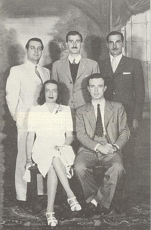literlandweb1's tweet photo. Fotografía de la boda de Silvina Ocampo y Adolfo Bioy Casares el 15 enero de 1940, hace hoy 85 años. Los testigos fueron Jorge Luis Borges, Enrique Drago Mitre y Óscar Pardo. https://t.co/pK8r2xq1lC