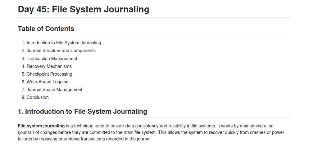 chessMan786's tweet image. Optimizing File System Performance with Journaling and Checkpointing