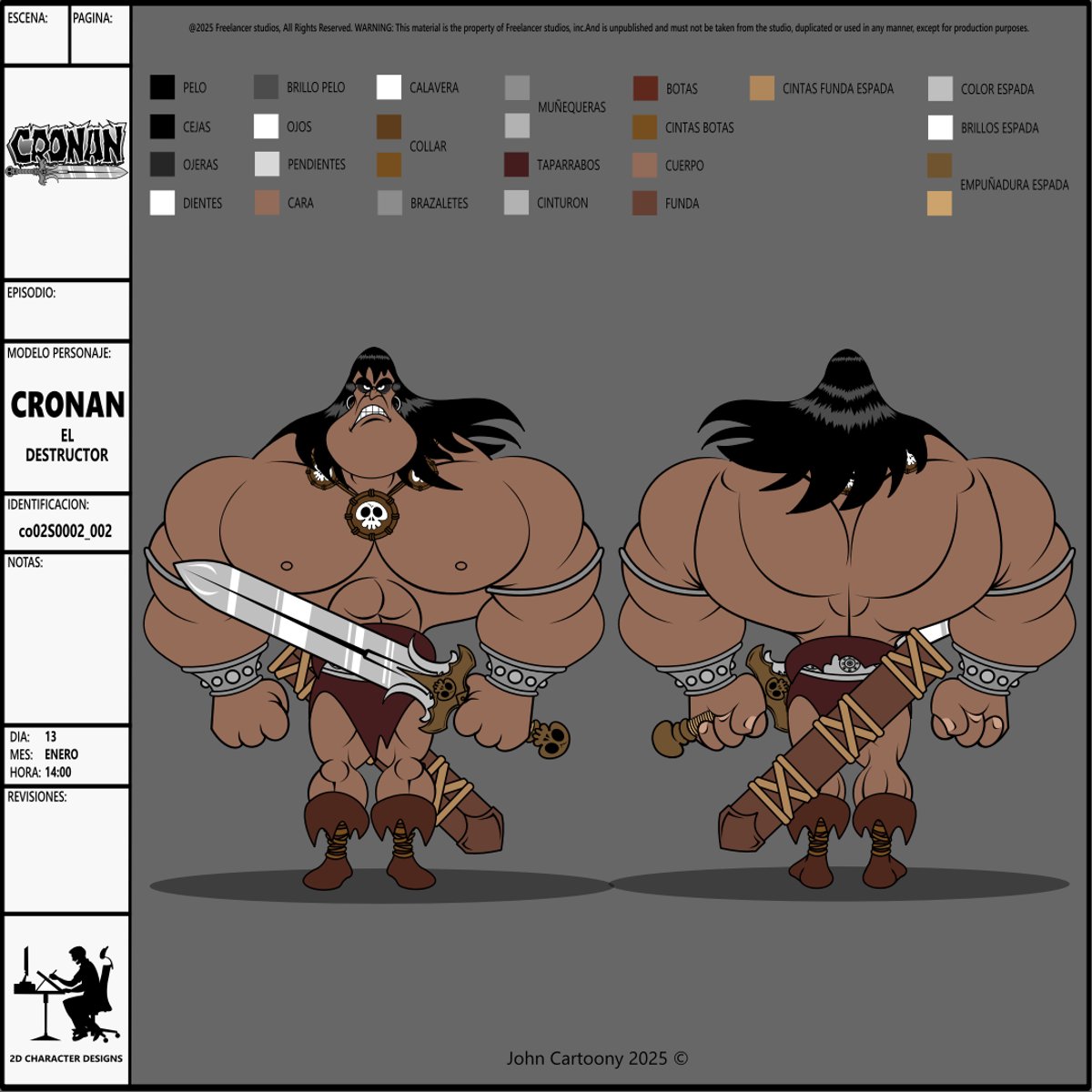 JonLarrocea's tweet photo. Character design "Cronan el Destructor" ©JonLarrocea   #animation2d #characteranimation #animation #Conceptart #DigitalArtist #2Danimation #Characterdesign #modelsheet #CharacterDesignchallenge #artist #Animation #Conanthebarbarian #ArtCommunity https://t.co/BQkq07wPU3