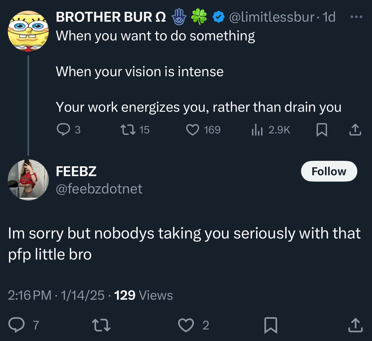 limitlessbur's tweet photo. No disrespecting #DaBobCULT on the TL🤝 https://t.co/8MH0OH5cZx