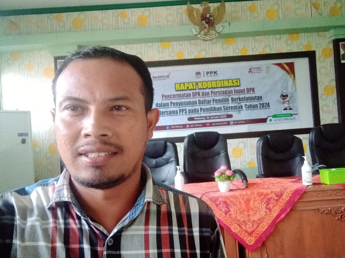 PpsJetak's tweet photo. • Rakor • 15 Januari 2025•

Kami ikuti Rakoord. Pencermatan DPK dan persiapan input DPK dalam penyusunan Daftar Pemilih Berkelanjutan yang diadakan PPK Wedung. Masih semangat dung!

#kpumelayani
#kpujateng
#kpudemak
#rakor https://t.co/kjfMpFrqyb