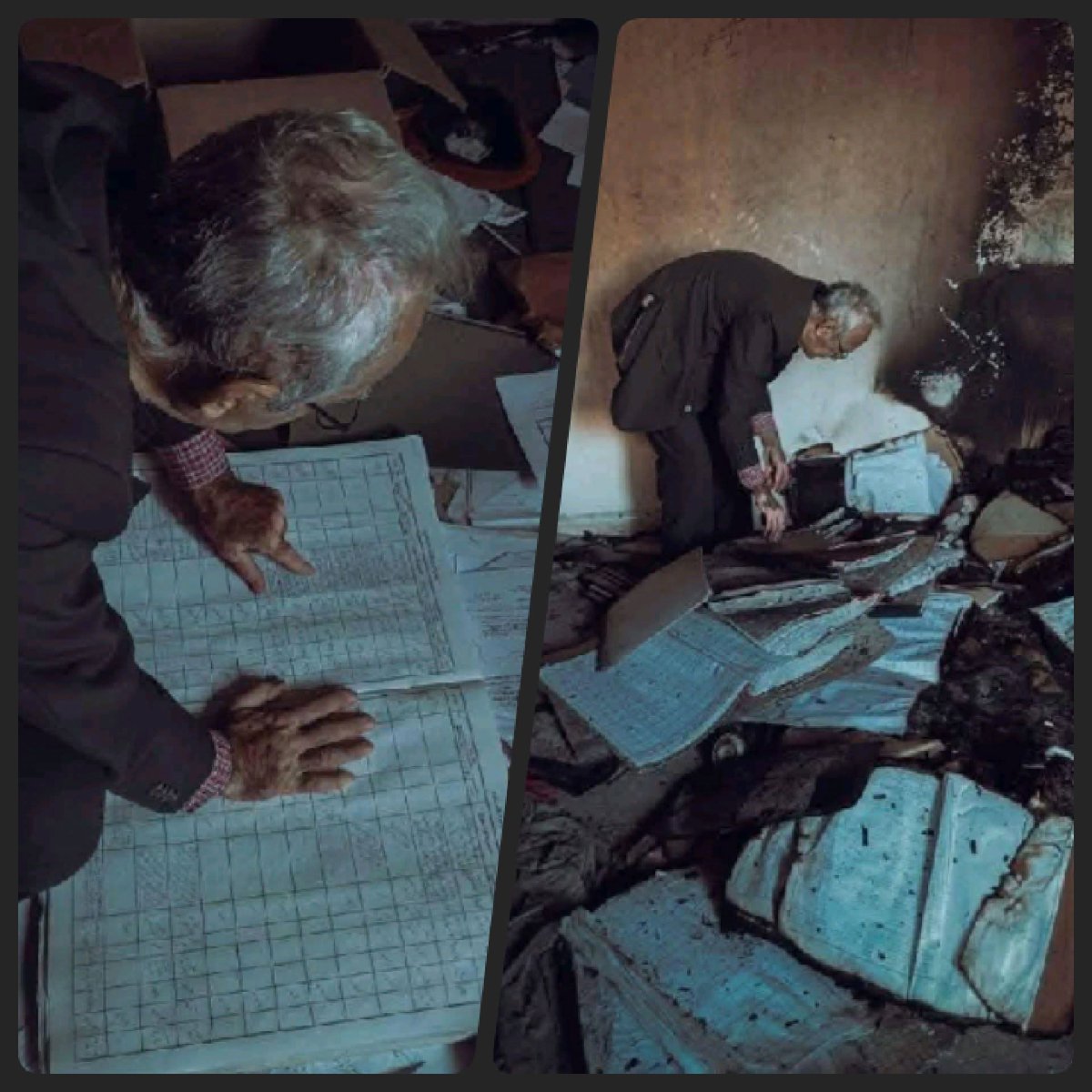 بعيدا عن صبي ماهر الأسد 
مازال هذا الرجل  يبحث عن أيّ معلومة في سجلات الأفرع الأمنية ربما توصله إلى مصير ولده المُختفي ...

 #صيدنايا #سوريا