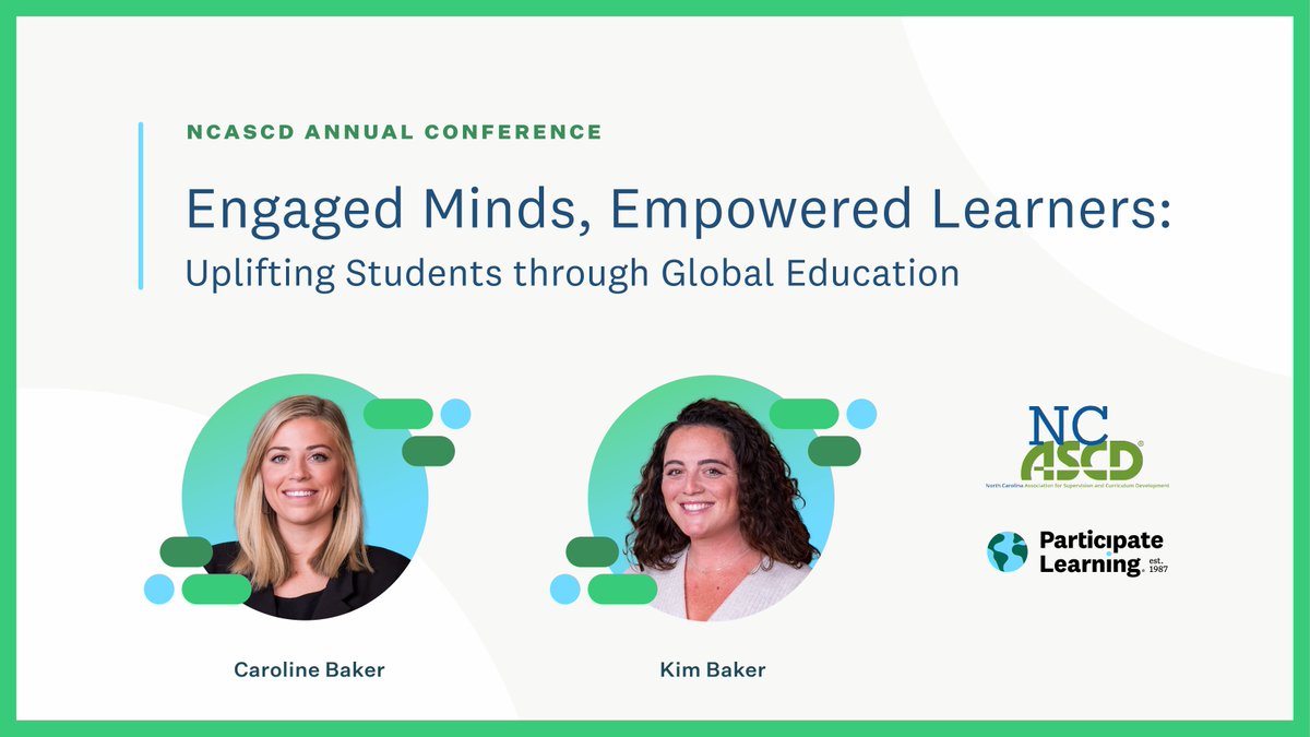 Looking to amplify student voice in your school? 🌟 Don’t miss Engaged Minds, Empowered Learners at @NCASCD on January 29 at 11 a.m.!

<a href="/carolinebakerNC/">Caroline Baker</a> and <a href="/KimBaker_19/">Kim Baker</a> will share real success stories from schools using innovative strategies to empower students and build dynamic