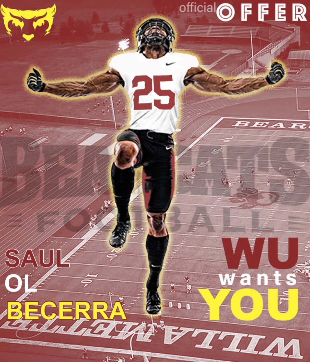 Saul Becerra (@saulbecerra06) on Twitter photo After an amazing conversation with <a href="/Coach_G_Magana/">Gerardo Magaña</a> I’m very blessed to receive another 🅾️ffer from <a href="/WillametteFB/">Willamette Football</a>
<a href="/Jrsilva2Juan/">Coach Silva - Castleberry</a> <a href="/CoachZTaylor/">Zach Taylor</a> After an amazing conversation with <a href="/Coach_G_Magana/">Gerardo Magaña</a> I’m very blessed to receive another 🅾️ffer from <a href="/WillametteFB/">Willamette Football</a>
<a href="/Jrsilva2Juan/">Coach Silva - Castleberry</a> <a href="/CoachZTaylor/">Zach Taylor</a>