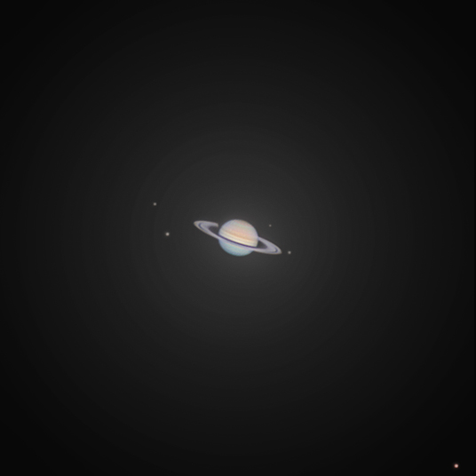 MAstronomers's tweet image. 'I photographed Saturn with its moons after staying up all night!'

📸 Brandon Hah