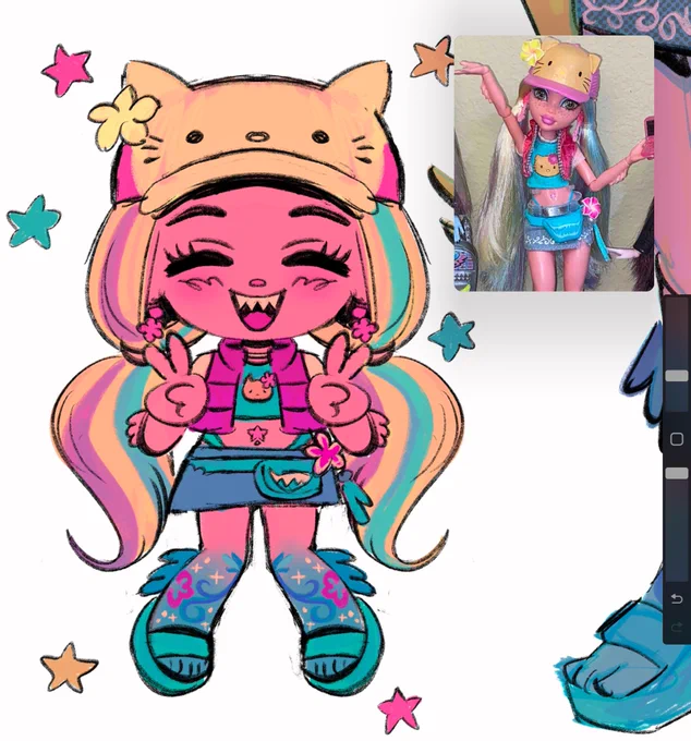 blehhh last post making me feel icky so I am posting chibi lagoona wip feat. custom