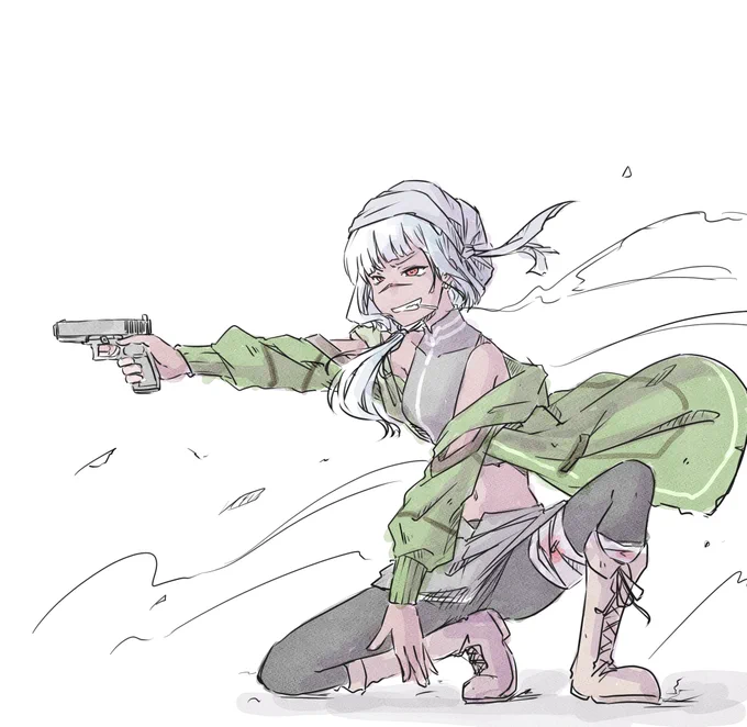 (二次創作的には銃持ちのケイさんは半同位体ではあるのだけどね、流石にカウントはね(苦笑))#神椿市Doubleexposure 