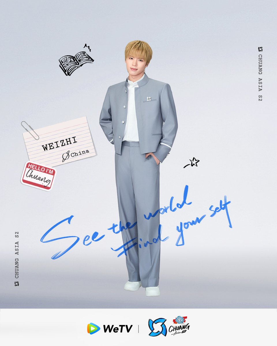 CHUANGASIA's tweet photo. WEIZHI | CHINA

SEE THE WORLD, FIND YOURSELF. 
🌍🎤🧭🕺🏼🎵🏀🎮🎧✨

#CHUANGAsiaS2
Starting from February 2, 2025
Every Sunday 4.50 PM GMT+7 On WeTV 

#CHUANGAsia #CHUANGAsiaS2TraineeAnnoucement https://t.co/Glc8IP5jGd