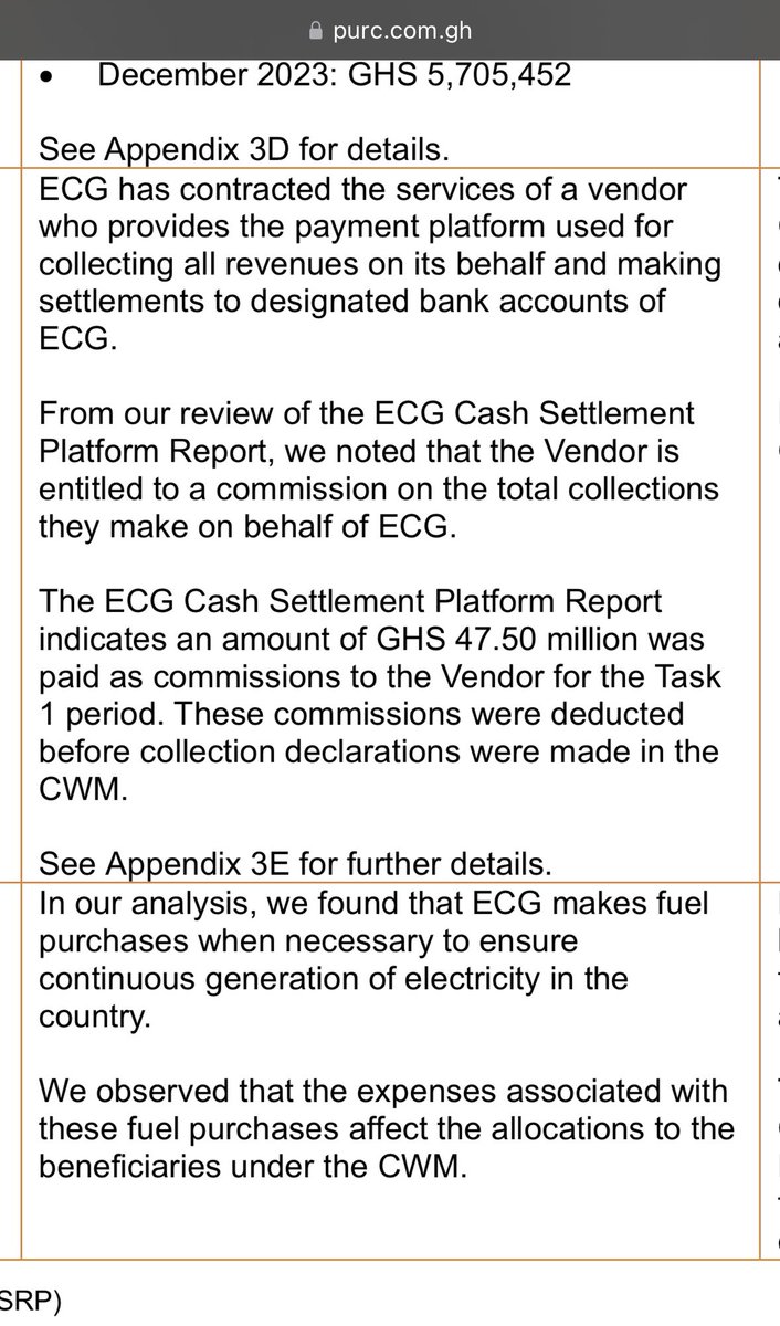 CallmeAlfredo's tweet photo. PwC has completed the second audit of ECG’s accounts, covering Q4 2023. Here are some key findings:

1) ECG under declared revenues to the cash waterfall mechanism (CWM) by 1.14 billion cedis when compared to ECG’s bank accounts 

2) Even with the under-declared revenues to the CWM, ECG still underpaid the sector players based on allocations in the CWM. Over 3 months, it underpaid them by 609m cedis. 

3) Despite being directed to operate a single bank account for all revenue collections and disbursements, ECG operated 84 bank accounts across 20 banks 

4) The private vendor tasked with collections on behalf of ECG got paid 47.5m cedis in commissions over 3 months. It even got paid before the players who actually generate the power 

5) ECG over two months made deductions worth 303m cedis from the revenue declared. They called this amount “tax offsets” but they couldn’t provide any evidence or rationale to the auditors 

Full audit report here: https://t.co/BMzueeWXgf