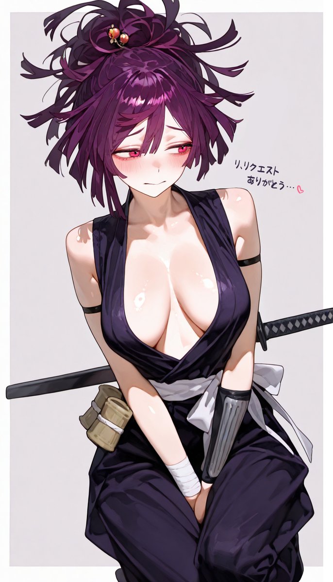 Drowsy_sheep's tweet image. 杠 / Yuzuriha 
どうぞ…
#地獄楽 #Jigokuraku