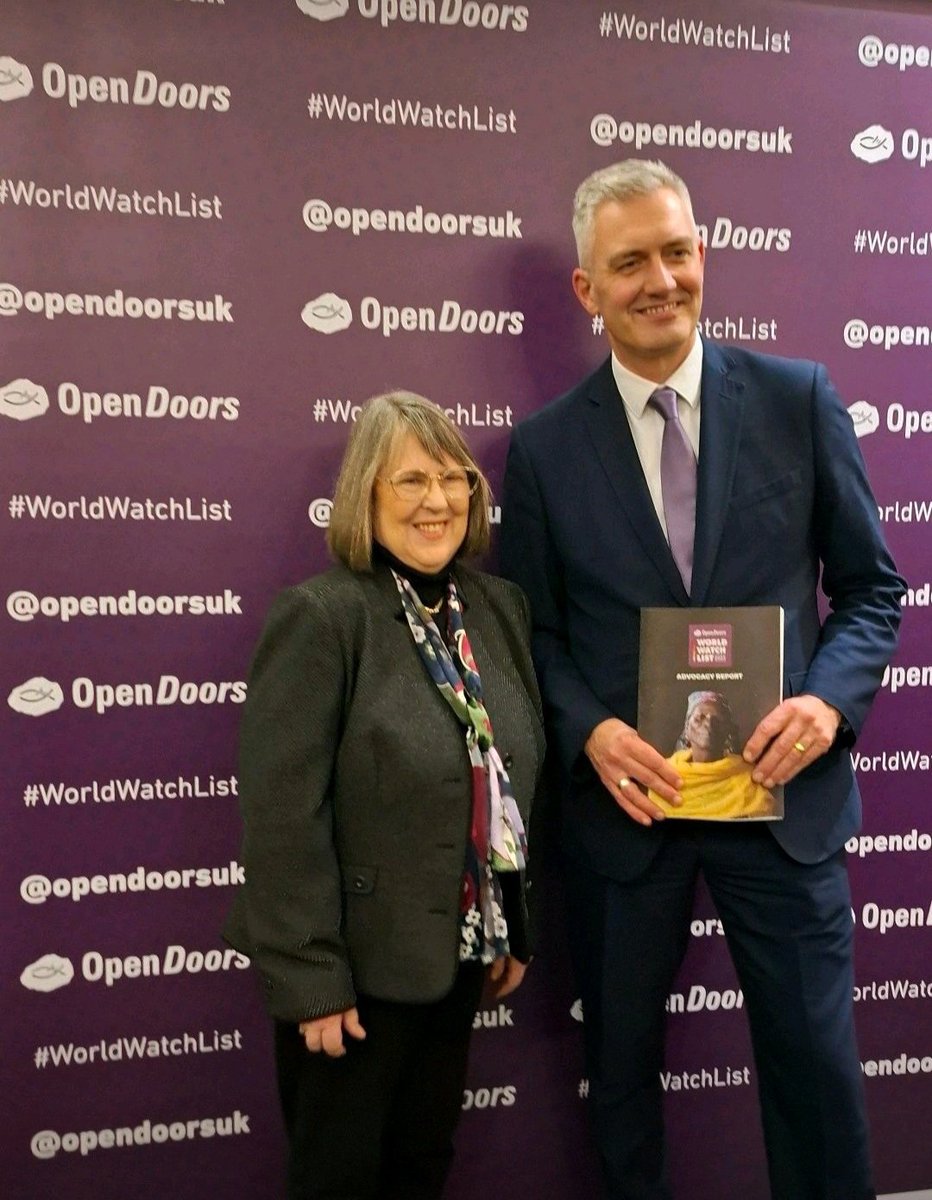 Timothycho08's tweet photo. Launch of the 2025 Open Doors UK World Watch List in Parliament, with Fiona Bruce and David Smith MP, former and incumbent UK Special Envoy for Freedom of Religion or Belief. #OpenDoorsUK #WorldWatchList #NorthKoreaNo1 https://t.co/uumXiKxJXX
