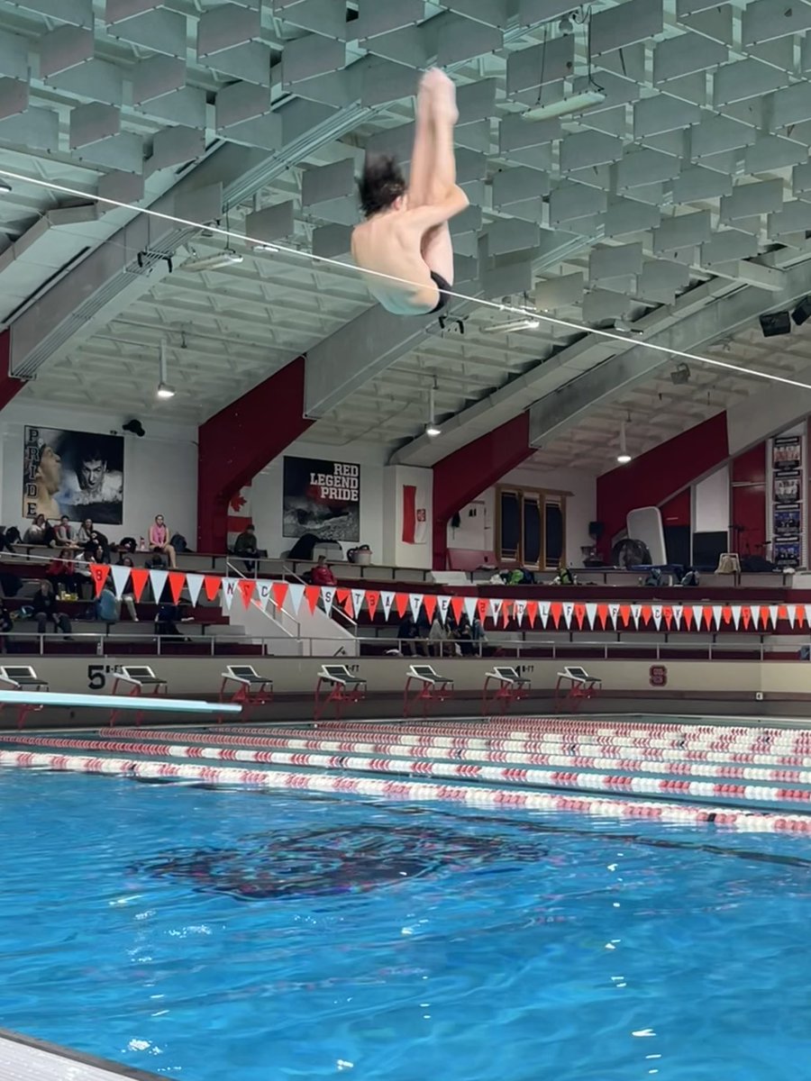 Big night of <a href="/WCPSS/">Wake County Public School System</a> diving ! Thor Ziobro of <a href="/AthleticsEnloe/">Enloe Eagles Athletics</a> with a forward pike!