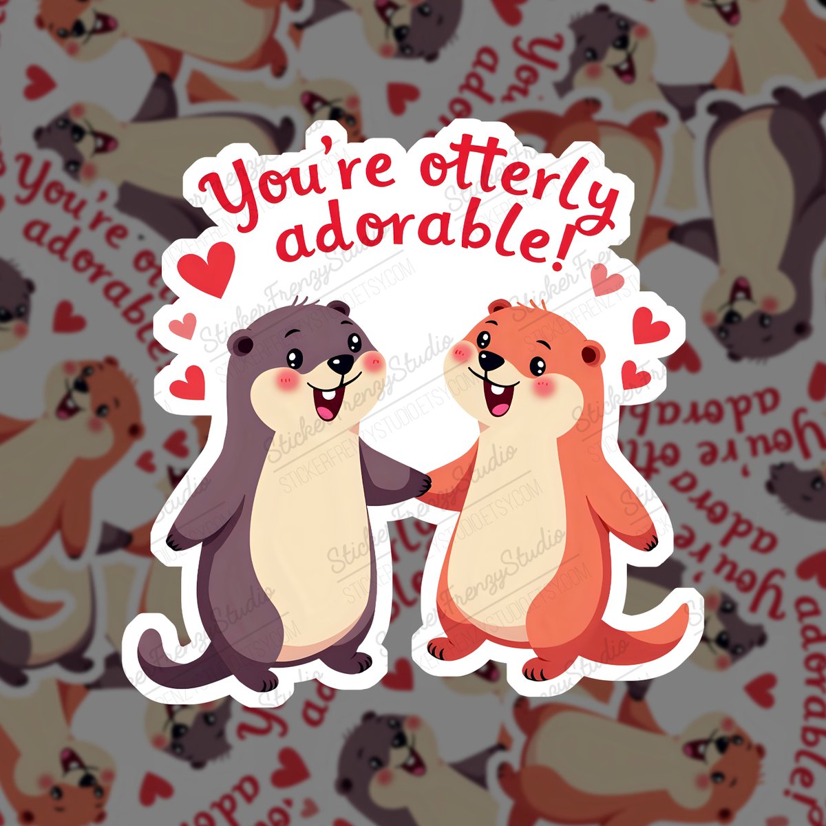 StickerFrenzyy's tweet image. You're otterly adorable! 🦦💖
This cute sticker featuring otters holding hands with heart bubbles is perfect for Valentine’s Day or just because! 🌸✨
Shop now: etsy.me/4aoCcyz
#OtterLove #ValentinesDay #CuteStickers #AnimalLovers #GiftIdeas