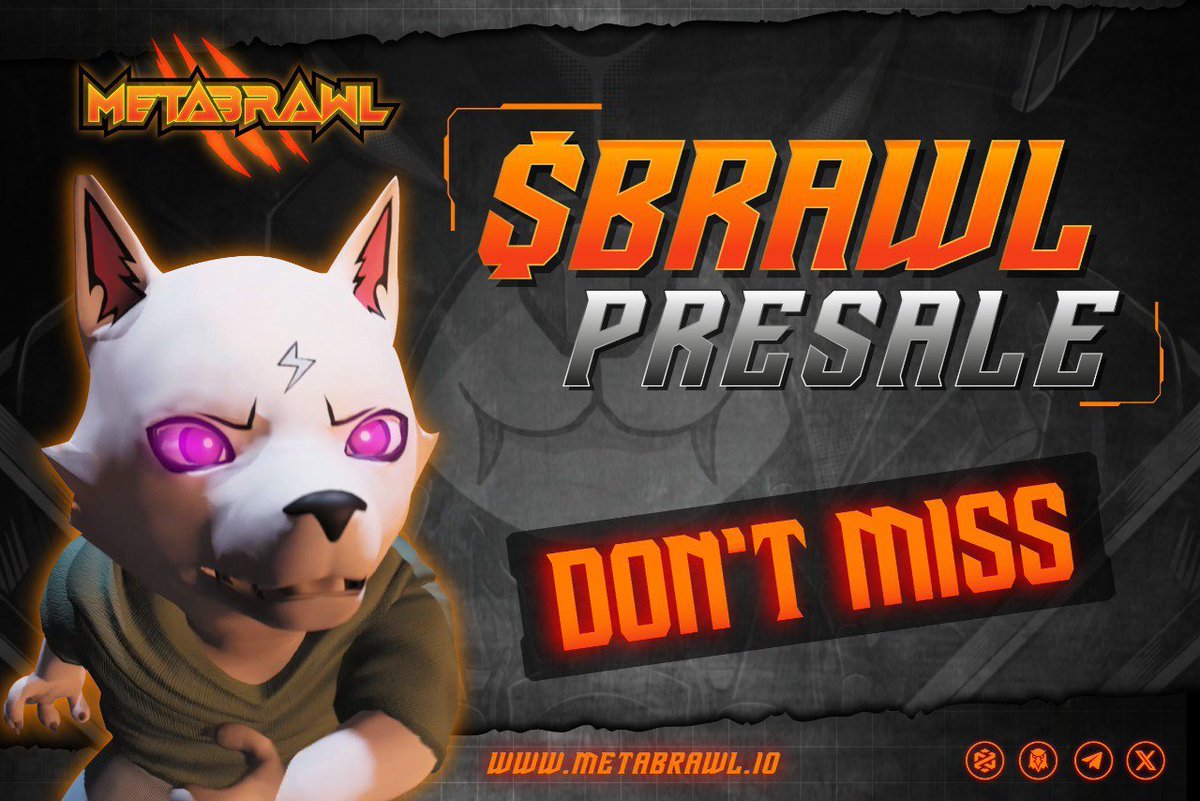 Vibetribe, the moment is almost here! 📣📣

Only 5 days left until the highly anticipated $BRAWL presale goes live on January 21, 2025 at 10 PM UTC! 📊🤝

This is your chance to be part of the Metabrawl revolution from the ground up. Don’t miss out—secure your spot and get ready