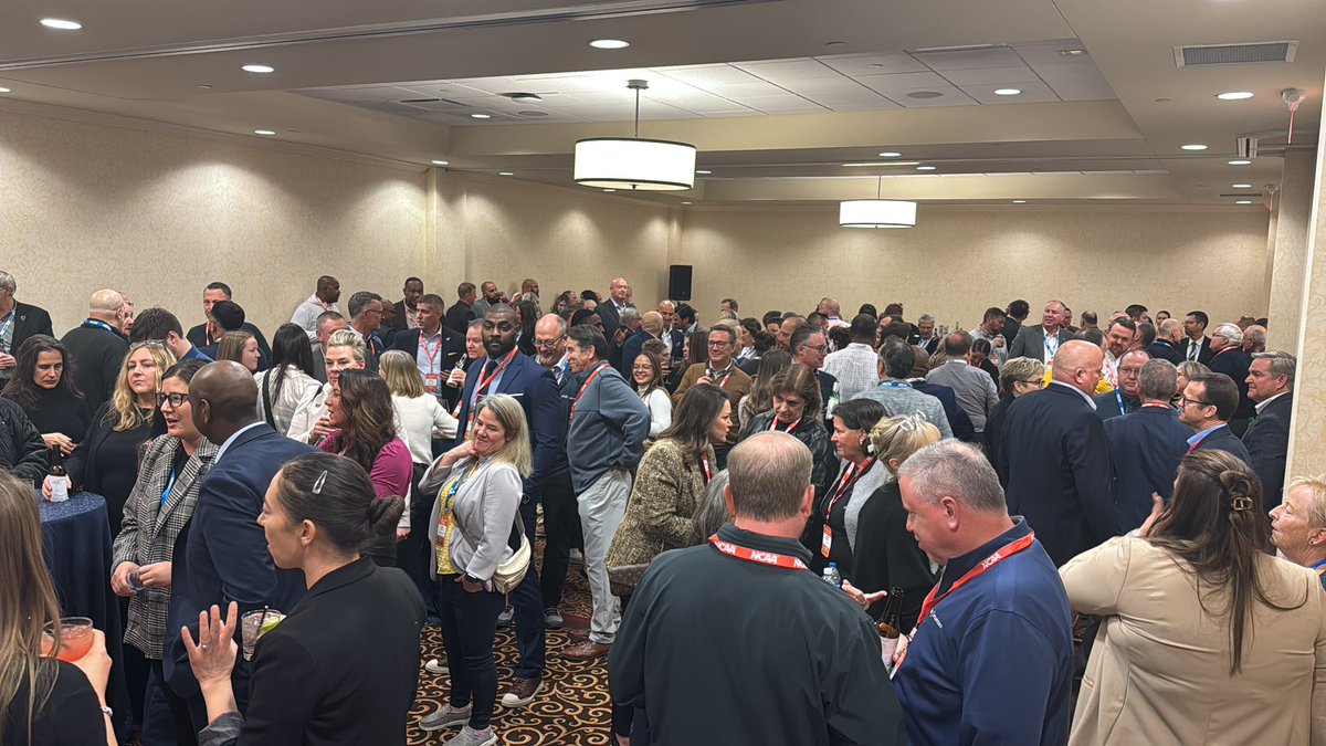 Reception @ncaa is going strong!