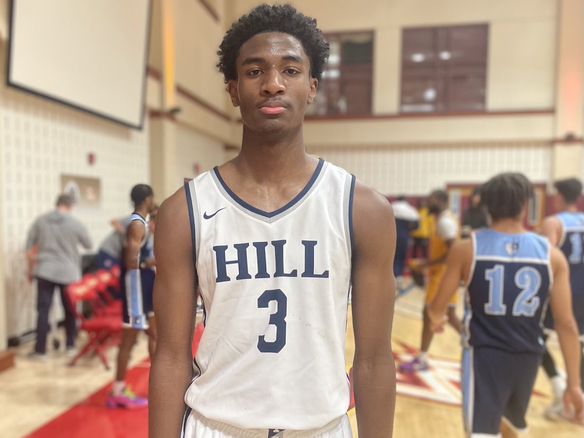 _TomKeller's tweet photo. Georgetown is in with an assistant tonight for a key @MAPLAthletics matchup between @HillBBasketball and @BlairAcademyMBB.

Potential targets include Blair 2026 guards Deron Rippey Jr. + Jaen Chatman plus Hill 2026 guard Ethan Johnston https://t.co/gm4mVWtPJg