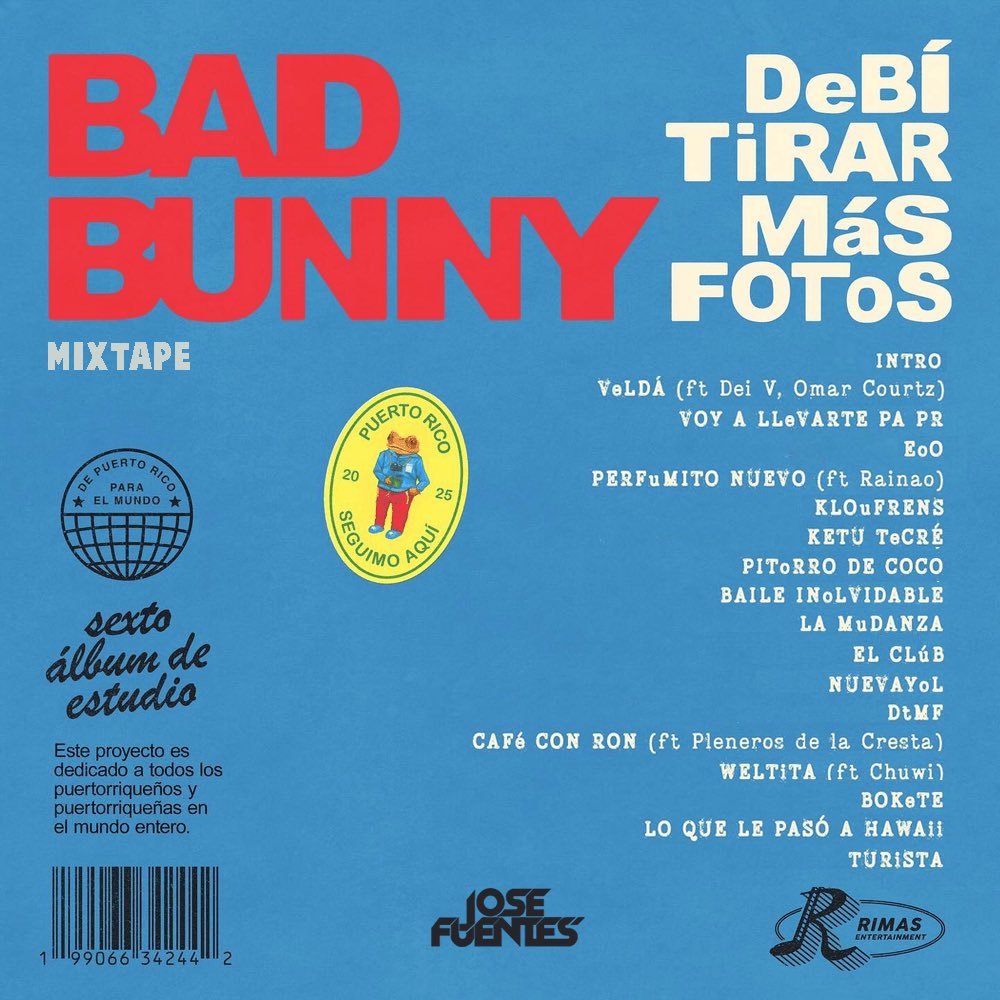 Nuevo mix del álbum nuevo de Bad Bunny disponible en mi SoundCloud:

Link: linktw.in/XAWAme
