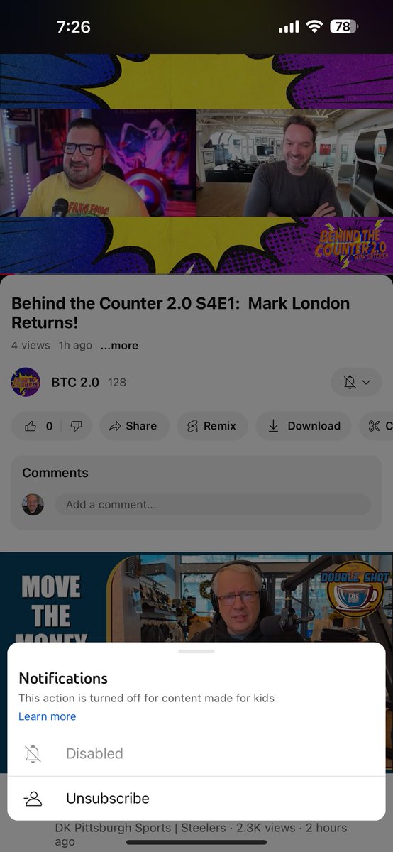 daveofford's tweet photo. @BTCRich @MarkLondonMCS @MadCaveStudios Just a heads up that I can’t get alerts via being subscribed based on how the video was set up. Not sure if that is affecting others - but might be worth looking at. https://t.co/RMGbqUK7Om