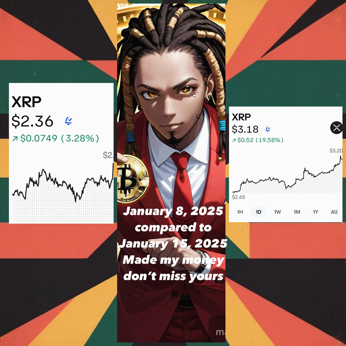 SinaTrayCrypto's tweet photo. "Don’t let FOMO rule your decisions! 🌟 XRP is just one of many opportunities on this crypto journey. Stay patient and informed—there's always a chance to dive in when the time is right! 💪💰 #XRP #CryptoOpportunities" https://t.co/MkpHsGG8Tg
