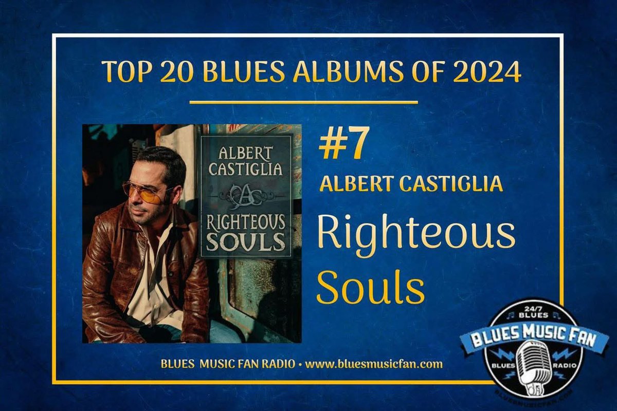 AlbertCastiglia's tweet photo. 📻 Thank you Blues Music Fan Radio! Top 20 Blues Albums of 2024: https://t.co/0Ui83DP2Wf https://t.co/HSbc6f2X4T