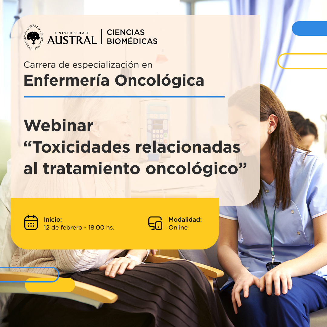 Te invitamos a participar de nuestro webinar: "Toxicidades Relacionadas al Tratamiento Oncológico"

📅 Fecha: Miércoles 12 de febrero.

🕒 Horario: 18 hs – Hora Argentina.

💻 Modalidad: Online

LINK DE INSCRIPCIÓN AQUÍ:
austral.edu.ar/cienciasbiomed…