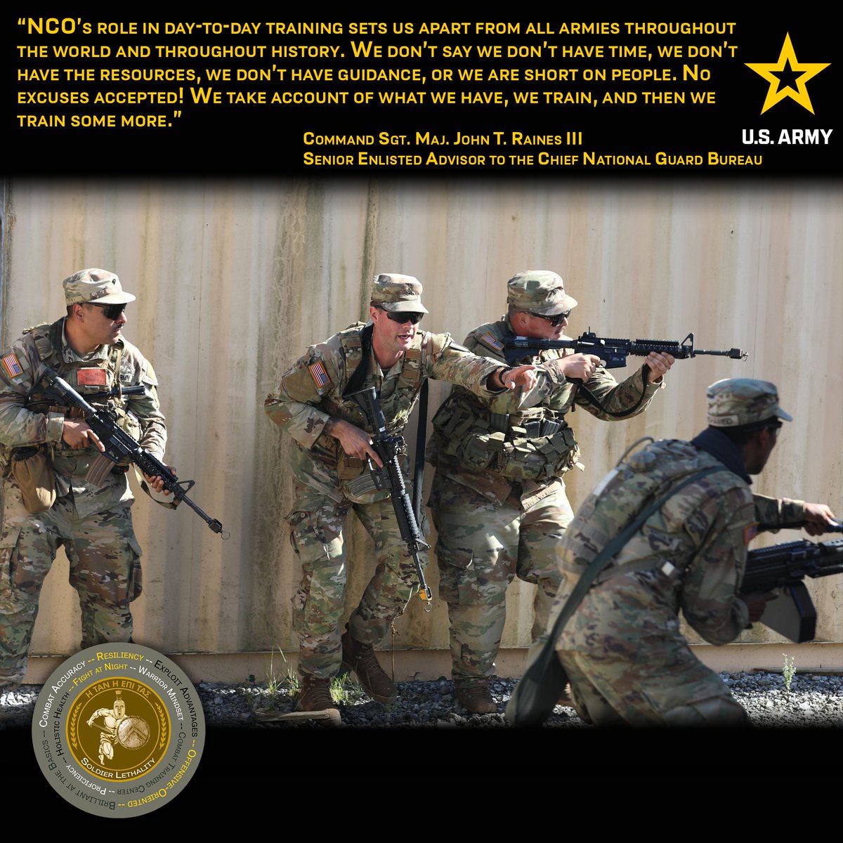 USArmyWHC's tweet photo. #WarfightingWednesdays 

#SoldierLethality #AlwaysLethal #BeAllYouCanBe #Soldiers @ChiefNGB  @USNationalGuard  @USArmy https://t.co/wgt5qsC4Ww