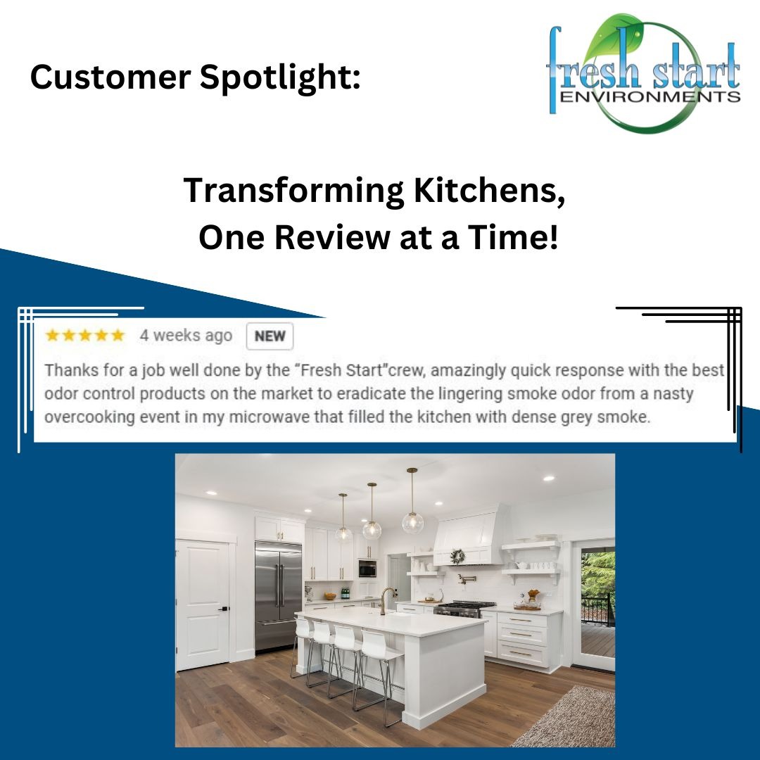 NoMoreSmells's tweet photo. Amazing review regarding a kitchen smoke issue!

At FSE, we take pride in delivering prompt and effective solutions to help you breathe easy. Ready to transform your space? 🌬️✨ #FreshStart #OdorNeutralizer #CustomerReview #HomeCleaning #ChlorineDioxide #SmokeOdorRemoval https://t.co/lSz8SJ1Syh