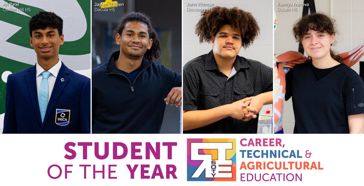 Gwinnett Co. Schools (@gwinnettschools) on Twitter photo We're celebrating a <a href="/GCPSCTE/">GCPS Academies and CTAE</a> student of the year at each high school! Today, we honor Ari Patel from Collins Hill HS, Jaylen O'Brien from Dacula HS, John Pittman from Discovery HS, and Kseniya Ivanova from Duluth HS. #ExploreYourFuture here: online.fliphtml5.com/vvpnp/utzc/ We're celebrating a <a href="/GCPSCTE/">GCPS Academies and CTAE</a> student of the year at each high school! Today, we honor Ari Patel from Collins Hill HS, Jaylen O'Brien from Dacula HS, John Pittman from Discovery HS, and Kseniya Ivanova from Duluth HS. #ExploreYourFuture here: online.fliphtml5.com/vvpnp/utzc/