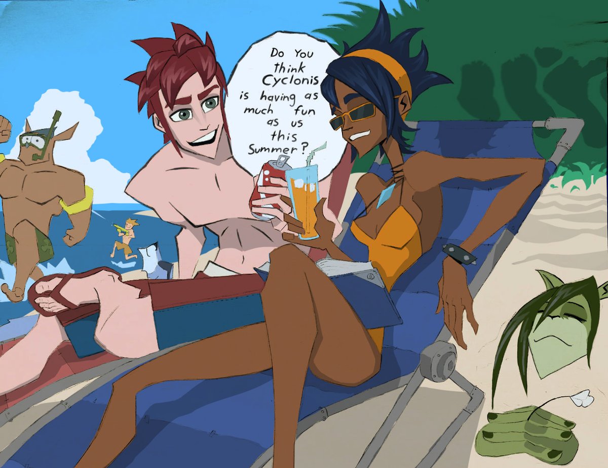 _Khaspur_'s tweet photo. Summer Vacation!
#stormhawks #stormhawksaerrow #stormhawkscyclonis #mastercyclonis #comic #cartoonnetwork #art #fanart https://t.co/5N0rtrhjzq